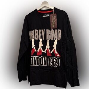 The Beatles Abbey Road Black Long Sleeve Shirt